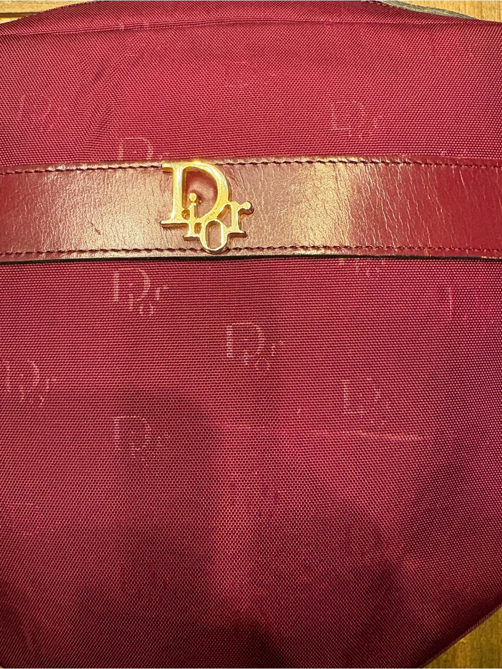❤️Dior - Vintage Burgundy Monogram Canvas Crossbody CD Logo Trotter Style - Picture 12 of 12